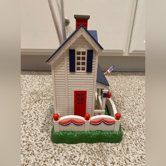 VTG CIB Avon Patriotic Lighted Fiber Optic House 4th Of July Fireworks Americana - Picture 5 of 17
